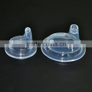 Silicone Baby Breastlike Shape Flat Silicone Nipple For Drinking thumbnail-3