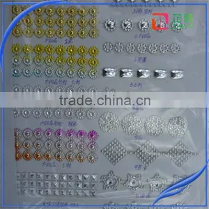 Decorative Furniture Trim Embroidered Trims India Embroidery Trim Cup Chain Rhinestone thumbnail-5
