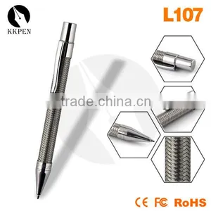 KKPEN Stainless Steel Metal Silver Mesh Ballpoint Pen thumbnail-1