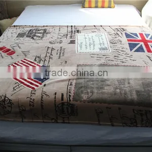 Manufactory Walmart Muslin Swaddle China Home Textile China Supplier Flag Fleece Blanket thumbnail-5