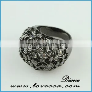 2015 Fashion Jewelry Ring!latest Weddingring Design!micro Pave Diamond Setting Ring-925 Silver China Wedding Ring thumbnail-3