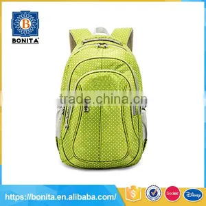 Factory Directly Soft Light 600d School Teacher Green Backpack Women thumbnail-1