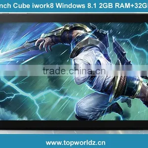 8 Inch Cube IWork8 U80GT Dual Boot Intel Z3735F Quad Core 2GB/32GB Win 8.1+Android 4.4 Tablet PC thumbnail-1