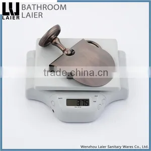 Customized Popular Unique Design Zinc Alloy Antique Copper Finishing Bathroom Sanitary Items Wall Mounted Toilet Paper Holder thumbnail-6
