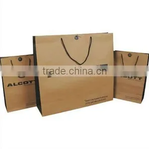 Brown Kraft Paper T-Shirt Bag Packaging, Bag Packaging thumbnail-1