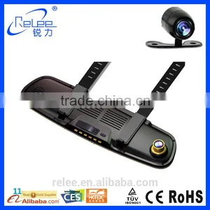2016 Now Product Android 4.4 Smart Rearview Mirror Dual Car Dash Camera With GPS thumbnail-3