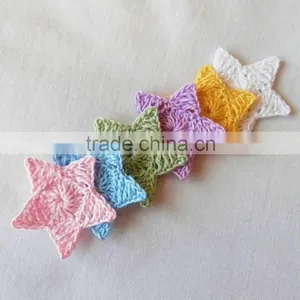 Crochet Multicolor Star Appliques,Supplies,Sewing thumbnail-1