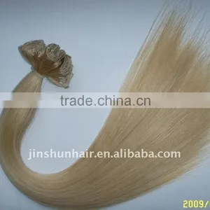 Soft Fiber Clip Hair - Wefted Hair Extensiosn - Full Head Hair Extensions thumbnail-1