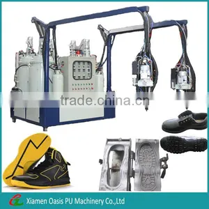 Power Saving Low Pressure PU Sole Pouring Equipment Safety Shoe Making Machine thumbnail-1