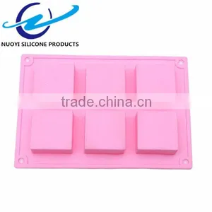 6 Cavities Square Shape Hand Made Soap Mold thumbnail-2