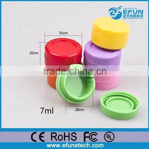 Food Grade Non-stick Silicone Jars Dab Wax Vaporizer Oil Containers thumbnail-5