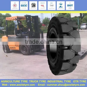 China Brand New Tyres Prices 7.00-12 Solid Forklift Tire thumbnail-1