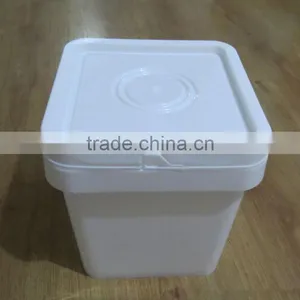 5 Liter Plastic Square Bucket Pail Food Grade 5L Bucket for Packing Paint Bucket thumbnail-2