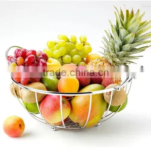 Round Stainless Steel Fruit Wire Basket thumbnail-2
