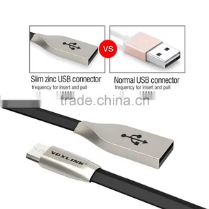 Voxlink High Quality 3D Zinc Alloy Fast Charging Data Sync Micro USB Cable for IPhone 6 6s Plus 5s 5 IPad Mini/Samsung/HTC thumbnail-4