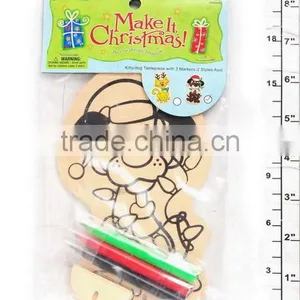 2014 New Arrival Chrismas Hanging Wooden Items Cat Diy Painting thumbnail-1
