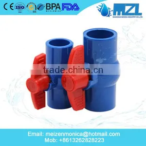 1/2"-4" PVC Ball Valve Good Quality Plastic Valve PVC Valve for Water Supply thumbnail-2