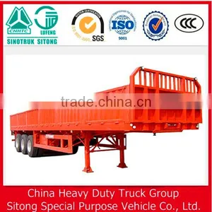 Tri-Axle 40ft Side Wall Loader Trailer for Cargo Transport thumbnail-2