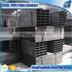 40*60*1.7mm Square Steel Pipes Tubes Hollow Section Black Pipe thumbnail-1