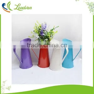 Home Flower Pots Planters Vintage Finish Barrel Coffee Metal Bucket With Handle Wedding Decor thumbnail-3