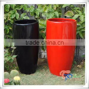 Fiberglass Indoor DecorationTall Flower Pot Planter thumbnail-6