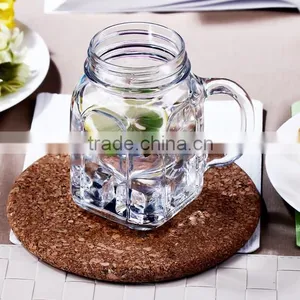 Haonai Wholesale Food Pickle Storage Glass Jar With Handle and Lid thumbnail-3
