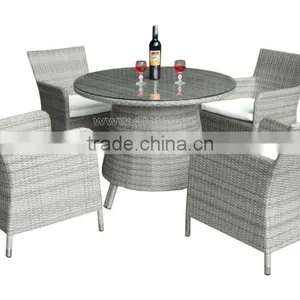 PE Rattan Dining Table Set/ PE Wicker Dining Set/ Outdoor Furniture thumbnail-1