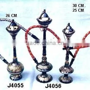 Hookah Made in Brass With Nickel Plating and One Out Let thumbnail-1