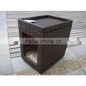 Cheap Flip-open Rattan/wicker Cat House With Raw Material thumbnail-1