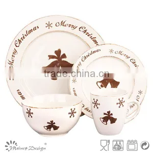 Brown Beautiful Snowflake Stamp Novelty Christmas Ceramic Tableware thumbnail-1