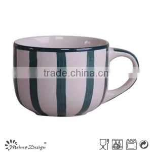14OZ Hand-painted Stoneware Coffee Mug thumbnail-1