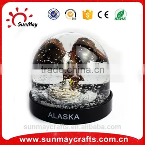 OEM Hot Sale Cheap America Eagle Snow Globe for Sale thumbnail-1