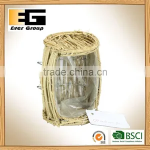 Handmade Nature Rattan Flower Planting Pots thumbnail-1