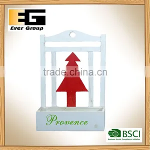 Christmas Tree Garden Planter Backrest Wooden Wall Hanging Flower Pot thumbnail-1