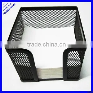 Desktop Black Wire Metal Mesh Desk Note Holder thumbnail-1
