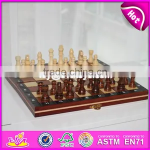 2017 New Design Children Educational Wooden Chessboard With Chess Pieces W11A055 thumbnail-1