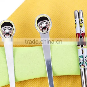 3 Pcs Tableware Stainless Steel Dinnerware Set of Chopsticks, Spoon and Fork With the Bag thumbnail-5