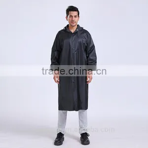 Long Raincoat Poncho Hooded Long Polyester Rain Coat One Piece Rain Coat Waterproof thumbnail-1