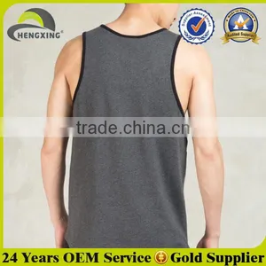 Custom a Soft Cotton Shirt With no Sleeves / Mens Tank Tops thumbnail-3