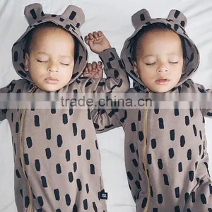 Readymade Garments Wholesale Market Boys and Girls Dot Print Jumpsuits thumbnail-4