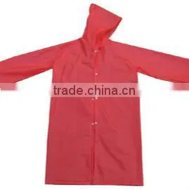 Adult 0.08mm 100% PEVA Red Raincoat for Promotion thumbnail-1