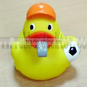 Floating Football Referee Rubber Duck , Soccer Judge Bath Duck , Plastic Umpire Rubber Duck Toy thumbnail-1