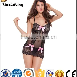 2017 Wholesale Sexy Lingerie Valentine Gift See Through Sexy Nighty Babydoll thumbnail-3