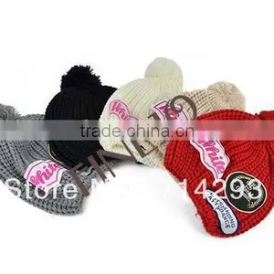Korea Unisex Knitting Ski Slouch Hot Beanie Hat 5 Colors 9535 thumbnail-1