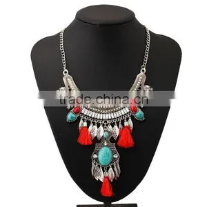 F20033N Latest Design Beads Necklace Colorful and Beautiful Necklace thumbnail-1
