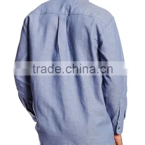 2017 Hot Sell New Design Men's Twill Long Sleeve Shirts Wholesale thumbnail-6