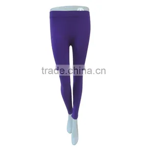 Cheap Purple Seamless Leggings Ladies Underwear Elastic Full Long Sexy Women Leggings thumbnail-1