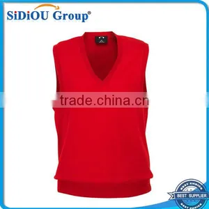 Ladies V Neck Knitted Vests thumbnail-1