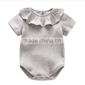 High Quality 3m-24m Short Sleeve Baby Girl Princess Onesie Baby Clothes Free Ship thumbnail-1