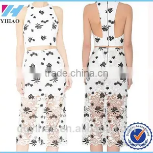 New Model Dress & Ladies Fashion New Design Suit Mature Ladies Party Lace Dress thumbnail-1